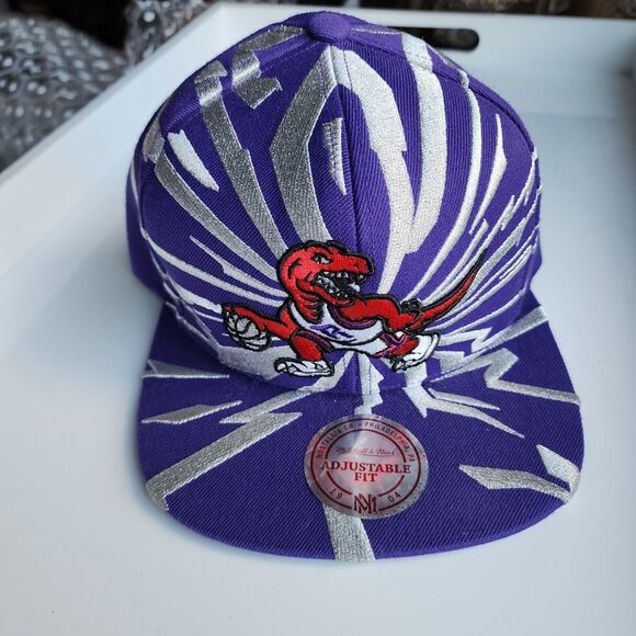 Toronto Raptors Mitchell & Ness Purple Hardwood Classics Earthquake Snapback Hat - Picture 2 of 15
